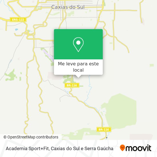 Academia Sport+Fit mapa