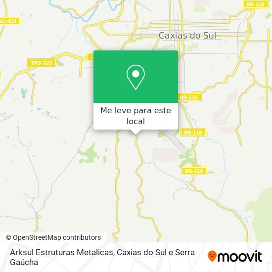 Arksul Estruturas Metalicas mapa