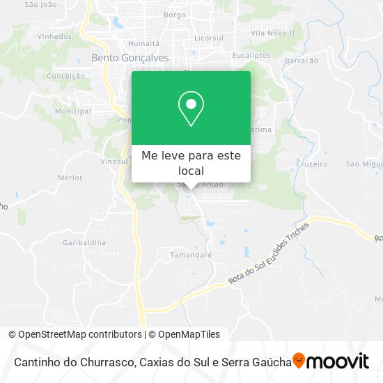 Cantinho do Churrasco mapa
