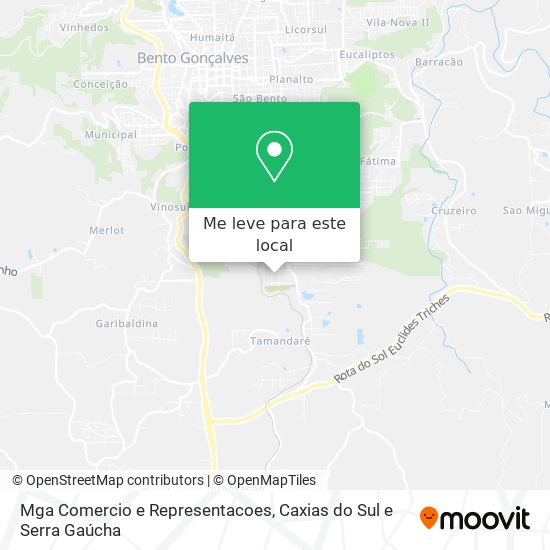 Mga Comercio e Representacoes mapa