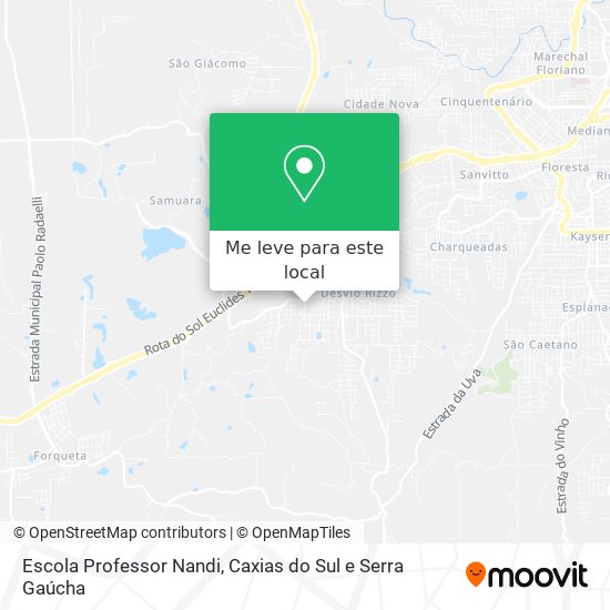 Escola Professor Nandi mapa