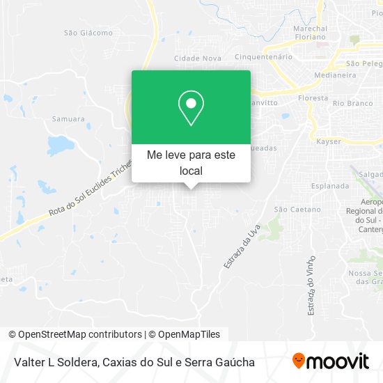Valter L Soldera mapa