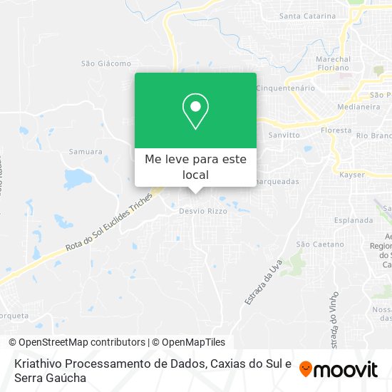 Kriathivo Processamento de Dados mapa