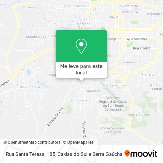 Rua Santa Teresa, 185 mapa