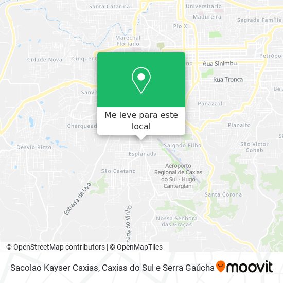 Sacolao Kayser Caxias mapa