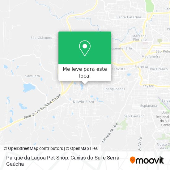 Parque da Lagoa Pet Shop mapa