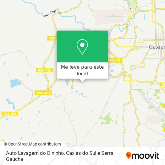 Auto Lavagem do Dininho mapa