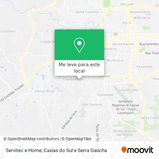 Servitec e Home mapa