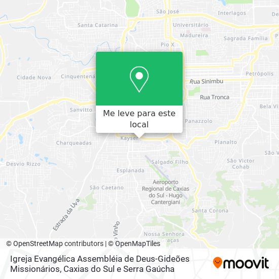 Igreja Evangélica Assembléia de Deus-Gideões Missionários mapa