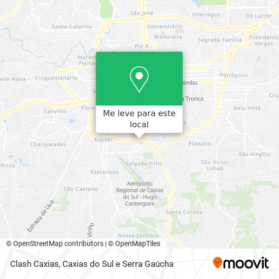 Clash Caxias mapa