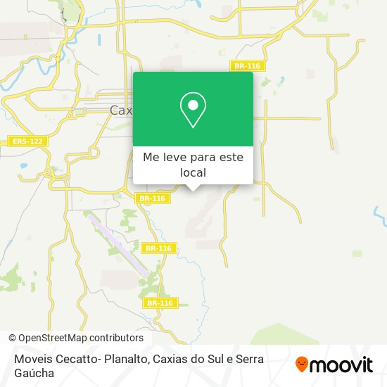 Moveis Cecatto- Planalto mapa