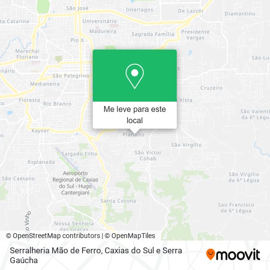 Serralheria Mão de Ferro mapa