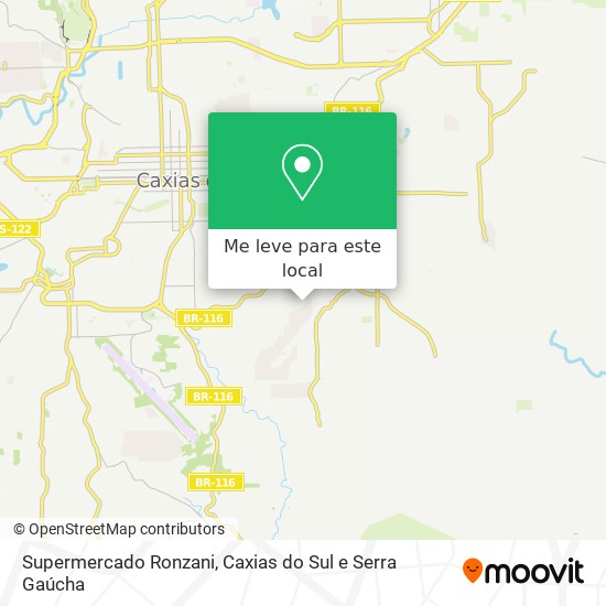 Supermercado Ronzani mapa