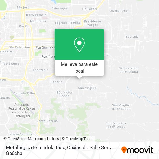 Metalúrgica Espíndola Inox mapa