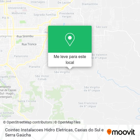 Cointec Instalacoes Hidro Eletricas mapa