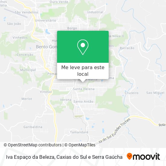 Iva Espaço da Beleza mapa