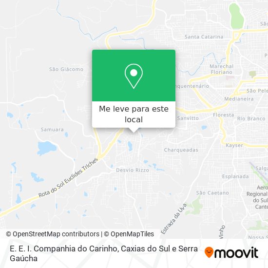 E. E. I. Companhia do Carinho mapa