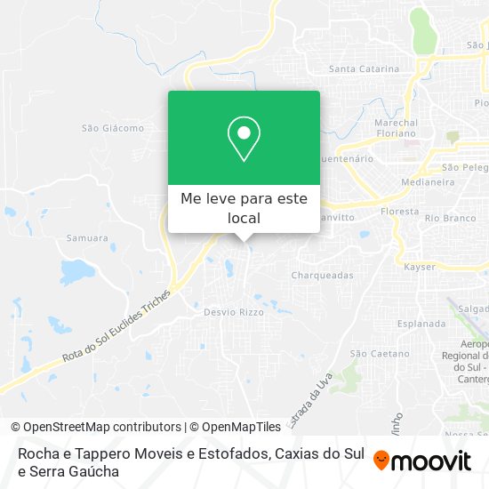 Rocha e Tappero Moveis e Estofados mapa