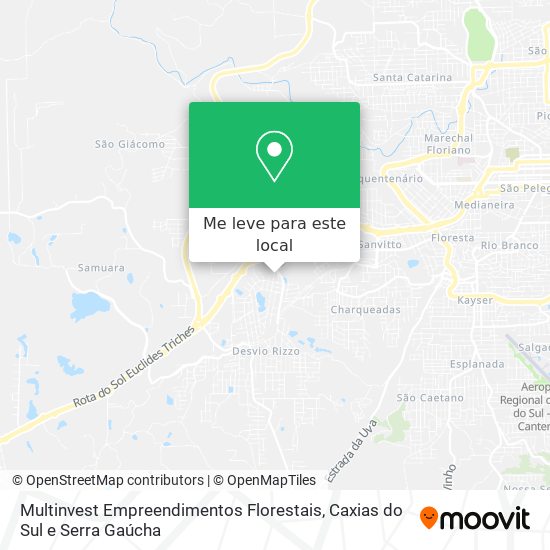 Multinvest Empreendimentos Florestais mapa