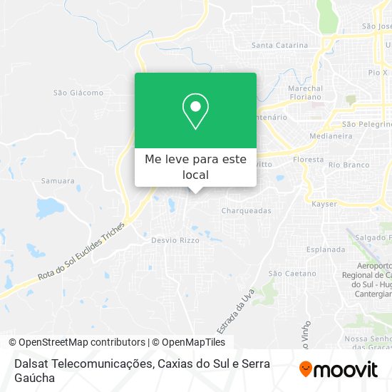 Dalsat Telecomunicações mapa