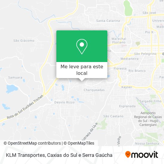 KLM Transportes mapa