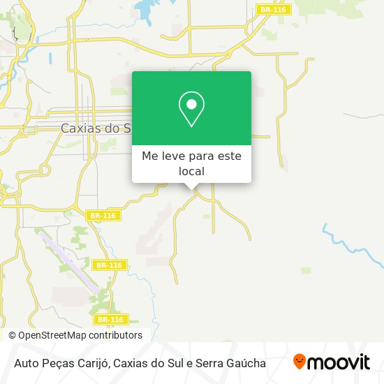 Auto Peças Carijó mapa