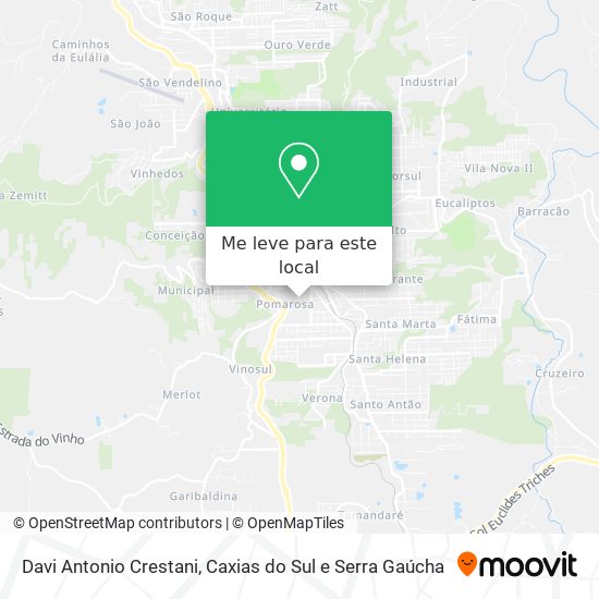 Davi Antonio Crestani mapa