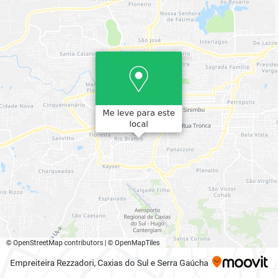 Empreiteira Rezzadori mapa
