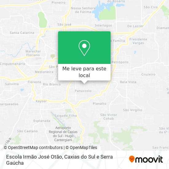 Escola Irmão José Otão mapa
