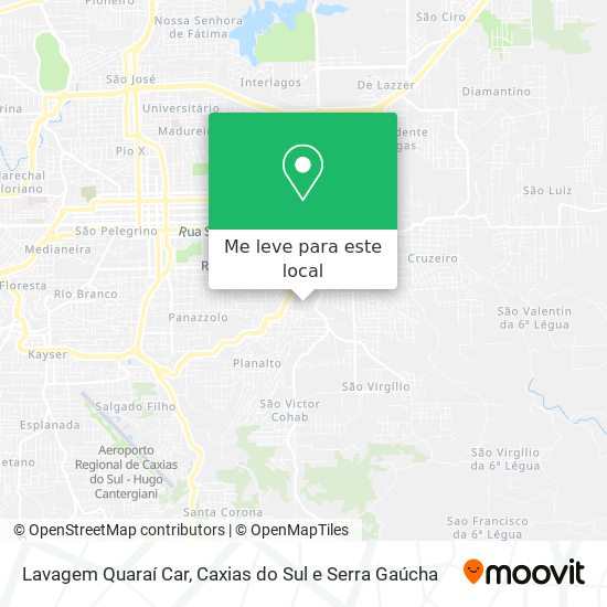 Lavagem Quaraí Car mapa