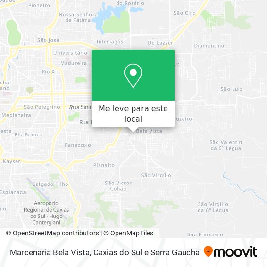 Marcenaria Bela Vista mapa