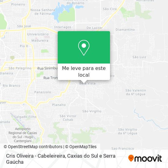 Cris Oliveira - Cabeleireira mapa