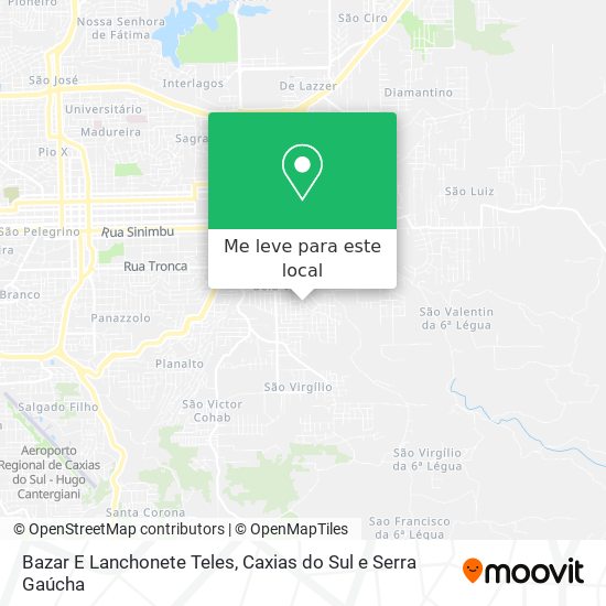 Bazar E Lanchonete Teles mapa