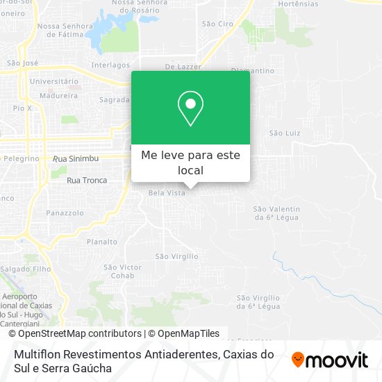 Multiflon Revestimentos Antiaderentes mapa
