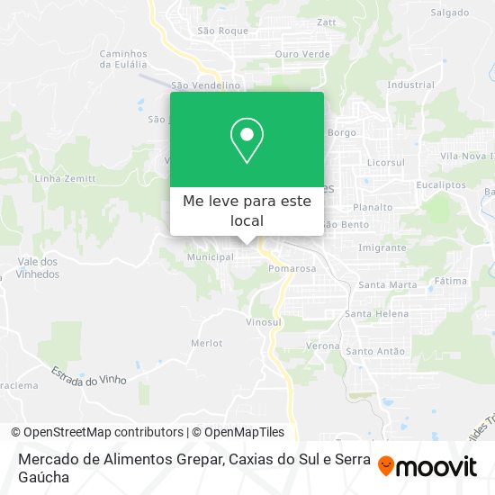 Mercado de Alimentos Grepar mapa
