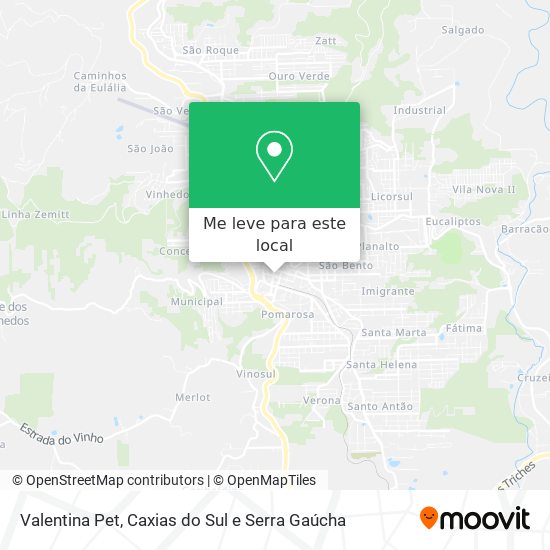 Valentina Pet mapa