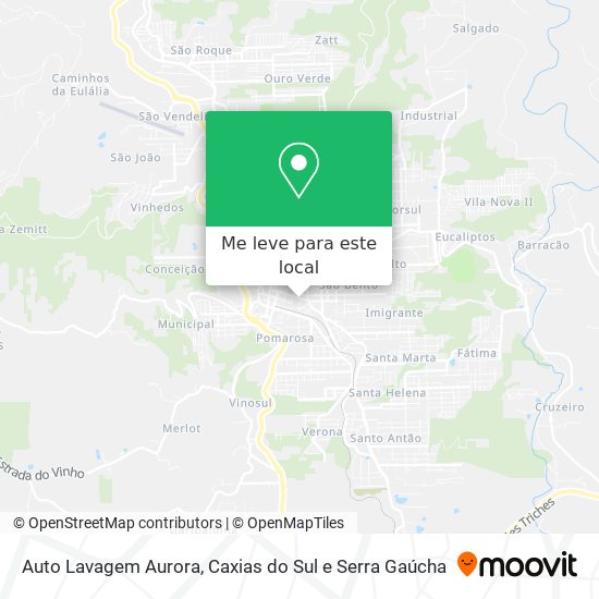 Auto Lavagem Aurora mapa