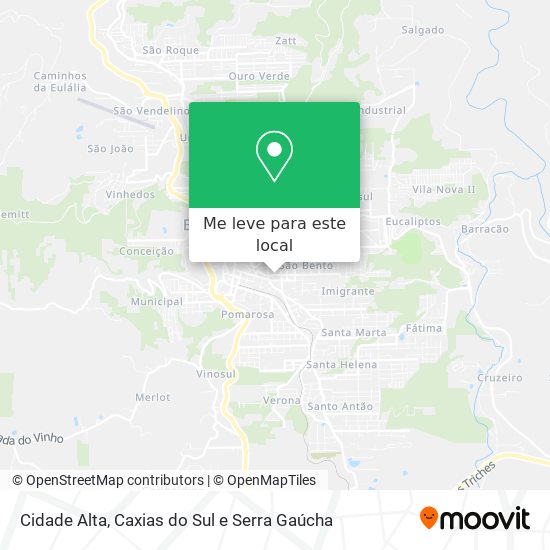 Cidade Alta mapa