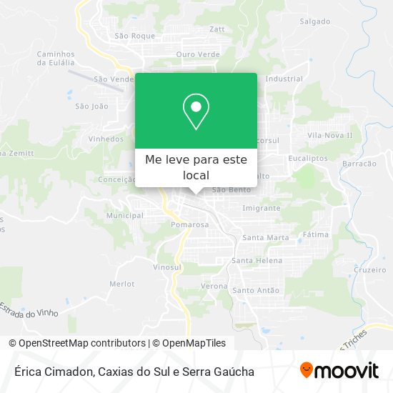 Érica Cimadon mapa