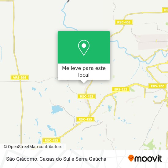 São Giácomo mapa