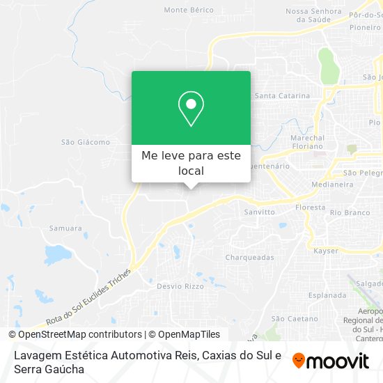 Lavagem Estética Automotiva Reis mapa