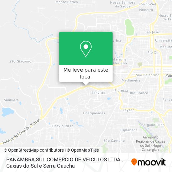 PANAMBRA SUL COMERCIO DE VEICULOS LTDA. mapa