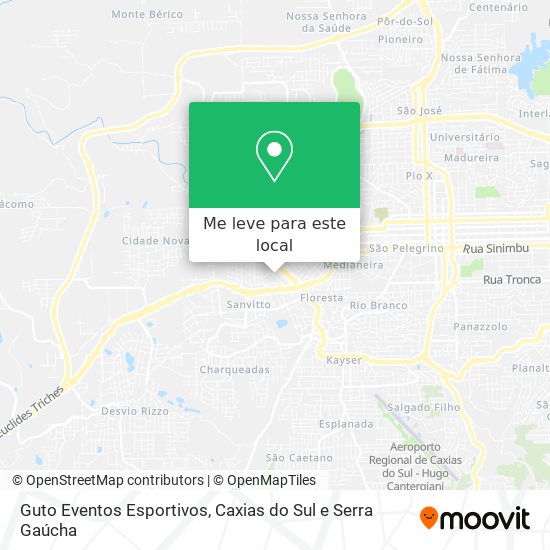 Guto Eventos Esportivos mapa