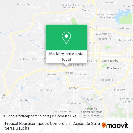 Freecal Representacoes Comerciais mapa