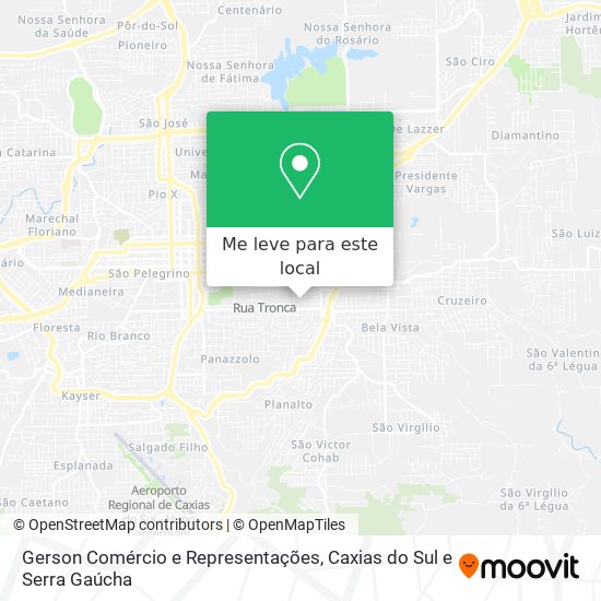 Gerson Comércio e Representações mapa