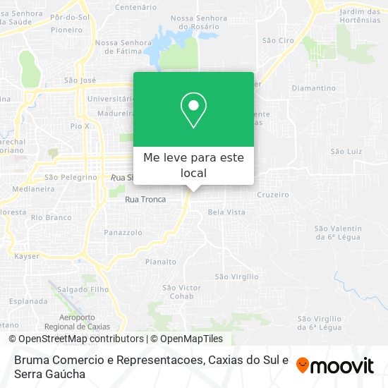 Bruma Comercio e Representacoes mapa