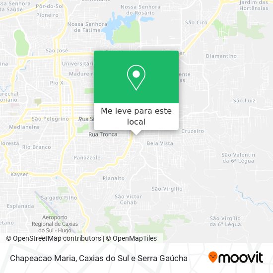 Chapeacao Maria mapa