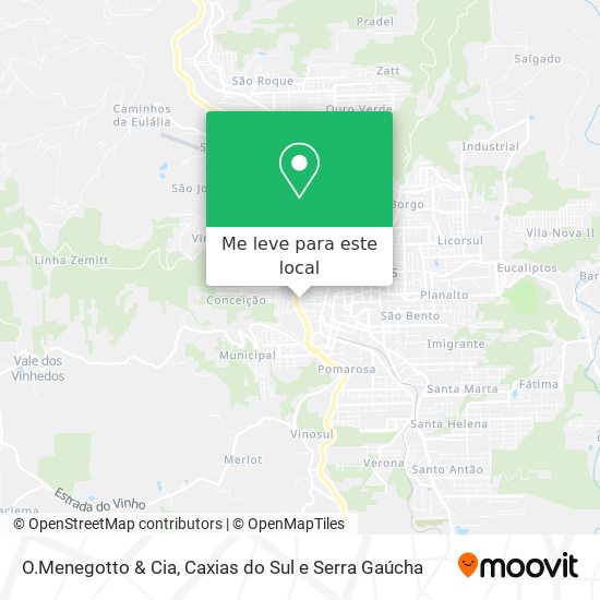 O.Menegotto & Cia mapa