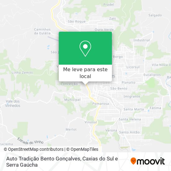 Auto Tradição Bento Gonçalves mapa