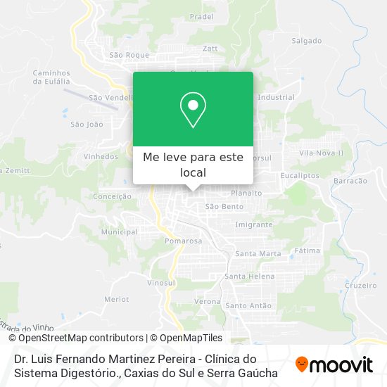 Dr. Luis Fernando Martinez Pereira - Clínica do Sistema Digestório. mapa